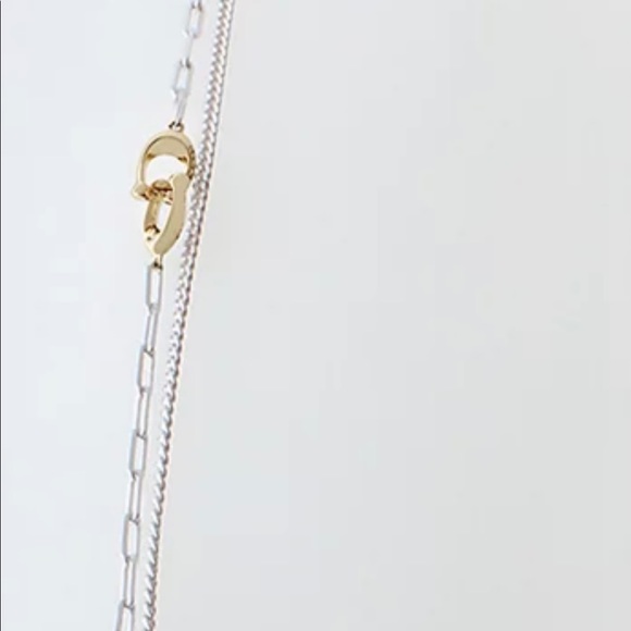 Coach Double Row Mixed Station C Long Necklace - Picture 3 of 5